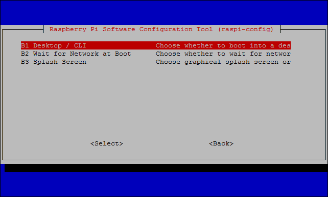 Configuration des options de Boot Option de boot